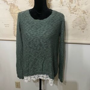 Pink Republic Size M Green Sweater